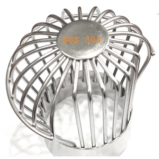 Quả cầu chắn rác thoát ngang inox 304 phi 90 sân thượng, ban công, sàn nhà
