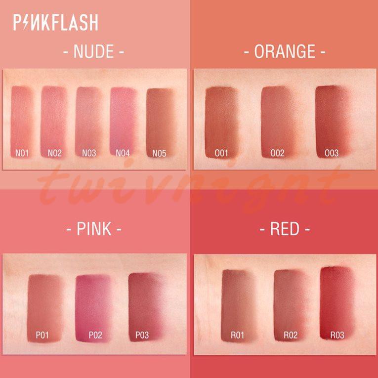 (Hàng Mới Về) Son Lì Pinkflash Ohmykiss Dưỡng Ẩm Lâu Trôi 14 Màu Tùy Chọn