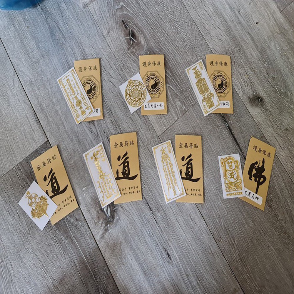 [ Bán Sỉ ] Miếng dán trang trí linh phù dán điện thoại