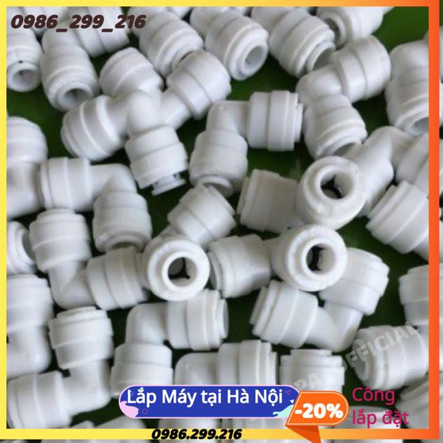 Cút Nối Nhanh 2 Đầu Phi 6 ♦️ Cút Vuông Nối Lõi Tạo Khoáng, Cút Đẹp