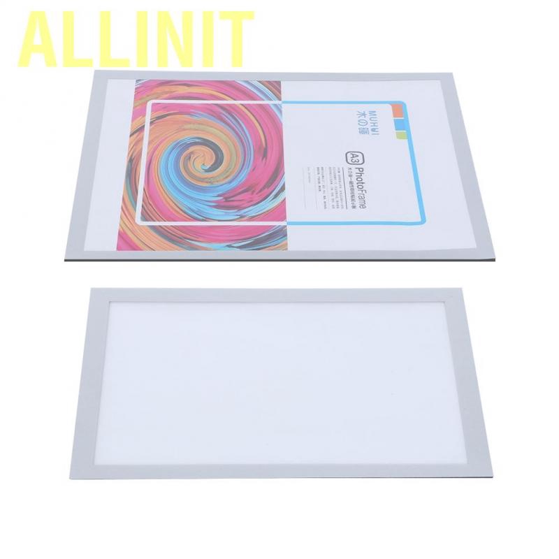 Allinit PVC Magnetic Business License Frame Hanging Wall Notice Document Protective Cover