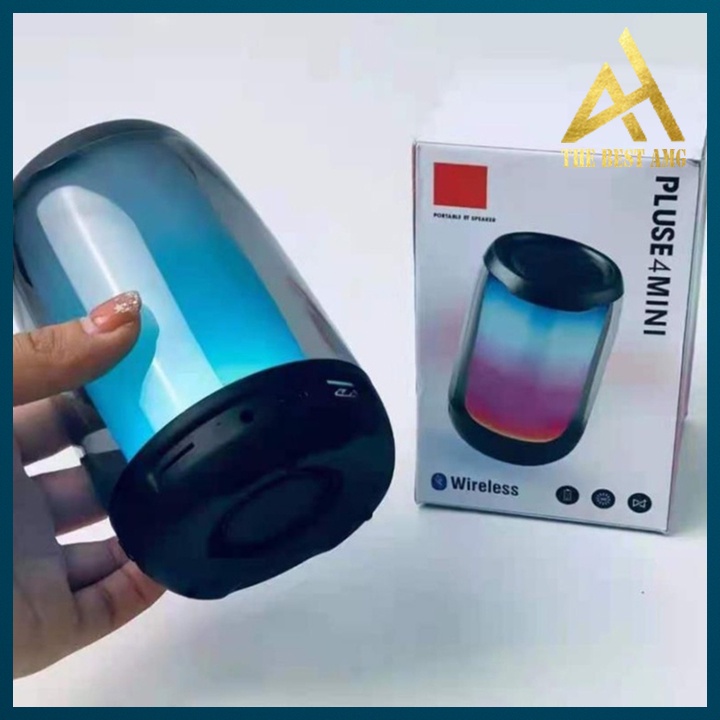 Loa Bluetooth Mini Cầm Tay Di Động Led RGB P4 Bass Cực Mạnh - Loa Không Dây Xách Tay Âm Thanh Cực Hay
