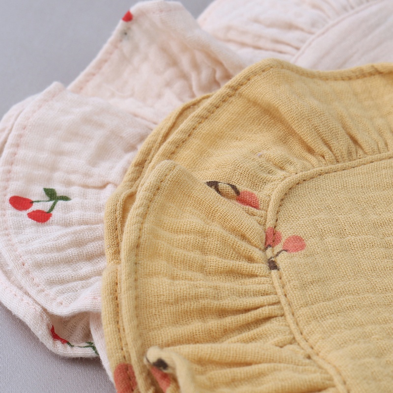 Yếm Cotton In Hoa Dễ Thương Cho Bé Sơ Sinh