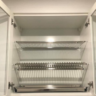 ( hỗ trợ lắp đặt kv hn) Giá bát cố định inox nan dẹt chữ V cao cấp