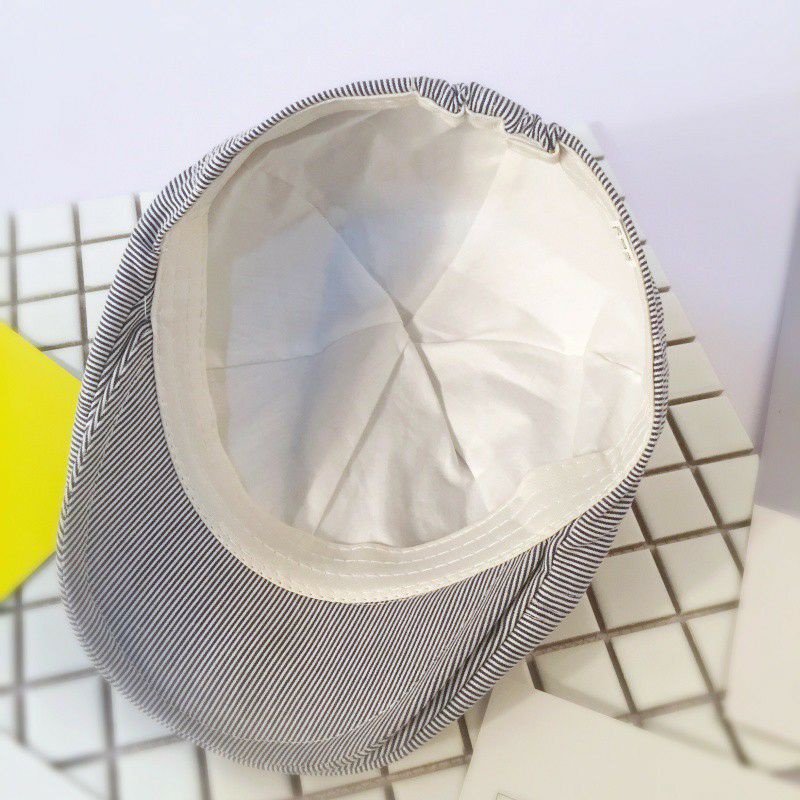 Mũ nồi cho bé trai  họa tiết thỏ xinh xắn - Mũ beret phong cách Hàn Quốc vòng đầu từ 44-50cm