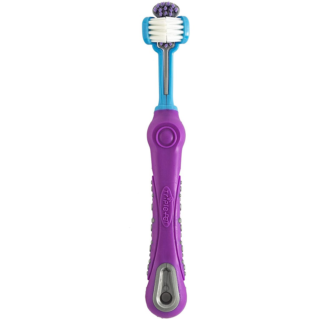 BÀN CHẢI ĐÁNH RĂNG CHO THÚ CƯNG TRIPLE PET  EZ DOG TOOTHBRUSH (TRIPLE HEAD)