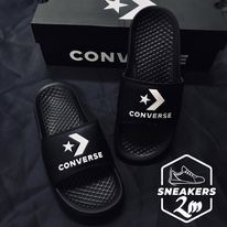 Dép Converse đen quai ngang chính hãng