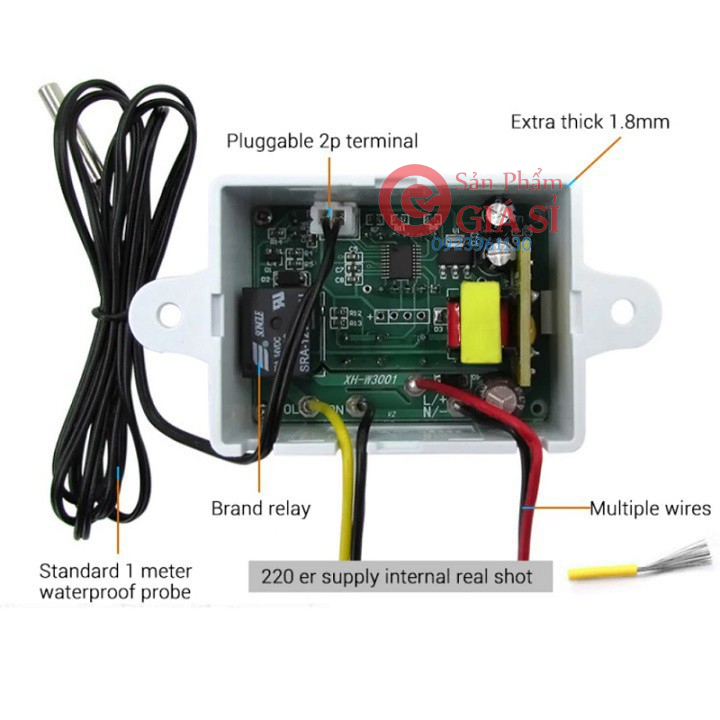 Bộ điều khiển nhiệt độ XH-W3002 AC 220V ❤️freeship❤️