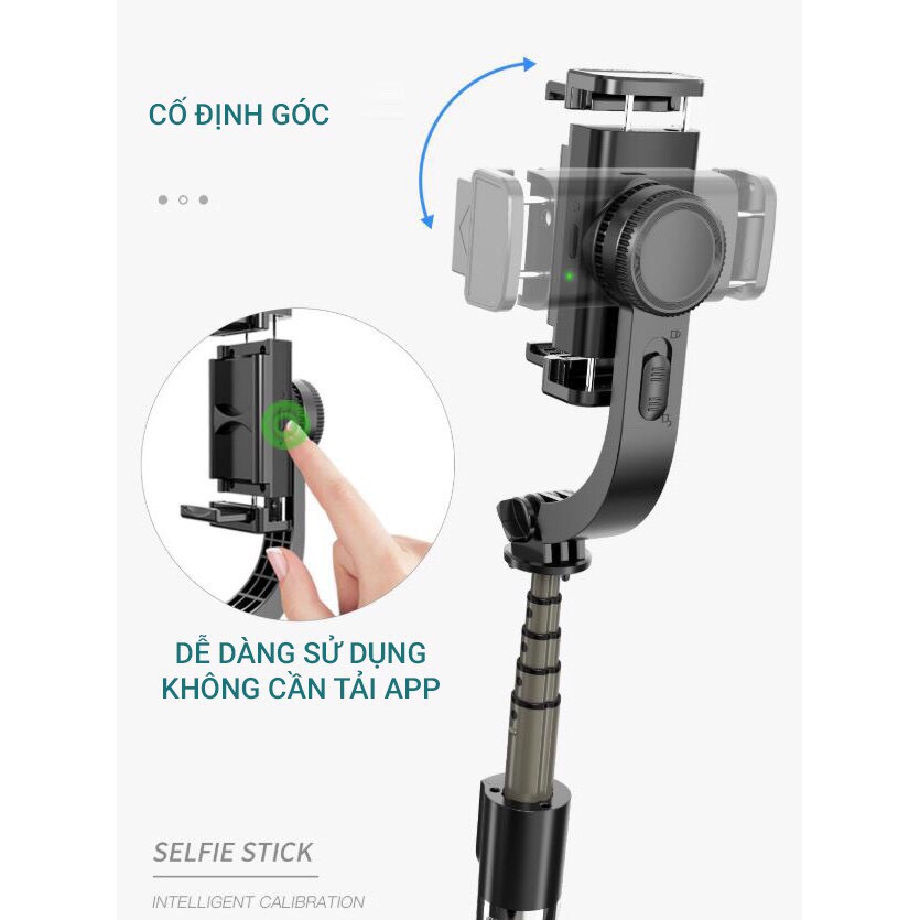 Gậy Tự Sướng Tripod Có Gimbal Chống Rung Điện Tử - Selfie Livestream Cực Đỉnh - Kèm Remote Điều Khiển Từ Xa Tiện Dụng