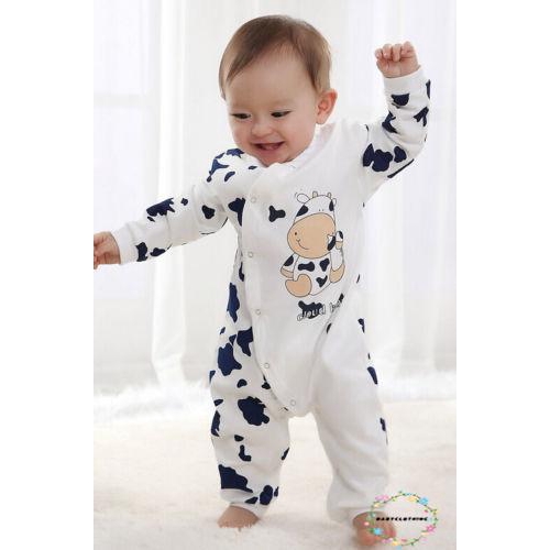 ღWSVღNew Cute Baby Kids Boy Girl Long Sleeve Romper Cotton Cartoon Jumpsuit