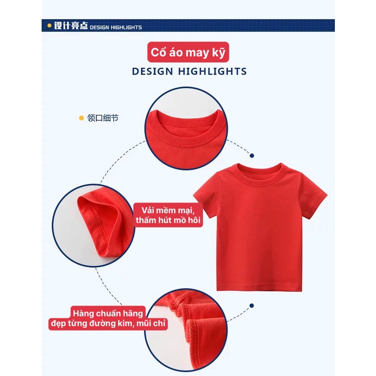 Áo thun, phông cộc tay 27KIDS chính hãng Quảng Châu, áo thun trẻ em chất cotton hàng xuất Âu Mỹ Mikoda A1