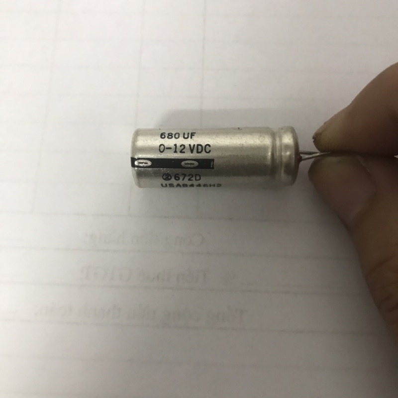 tụ điện 680uf 12v sprague tụ dầu