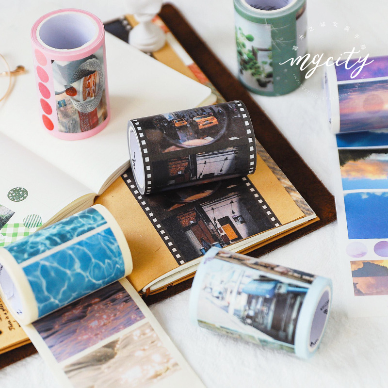 Washi tape khổ lớn, sticker instagram băng dính họa tiết trang trí sổ tay, bullet journal DecorMe