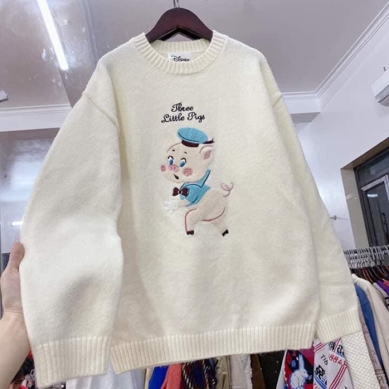 Áo len hoạ tiết hàng quảng châu