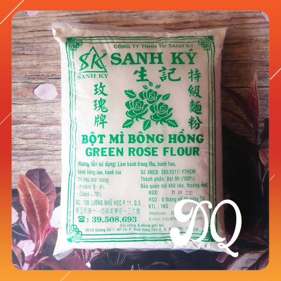 Bột mì Bông Hồng XANH hiệu SANH KÝ - 1kg