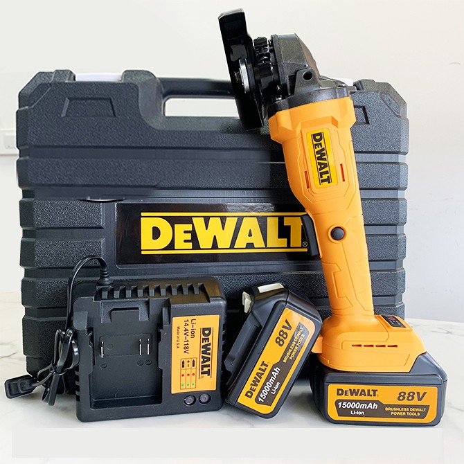 Máy mài pin DEWALT 88V  - Lõi đồng - Không chổi than - Mài góc DEWALT - Máy cưa - Máy cắt Siêu bền 2 PIN chuẩn 10 cell