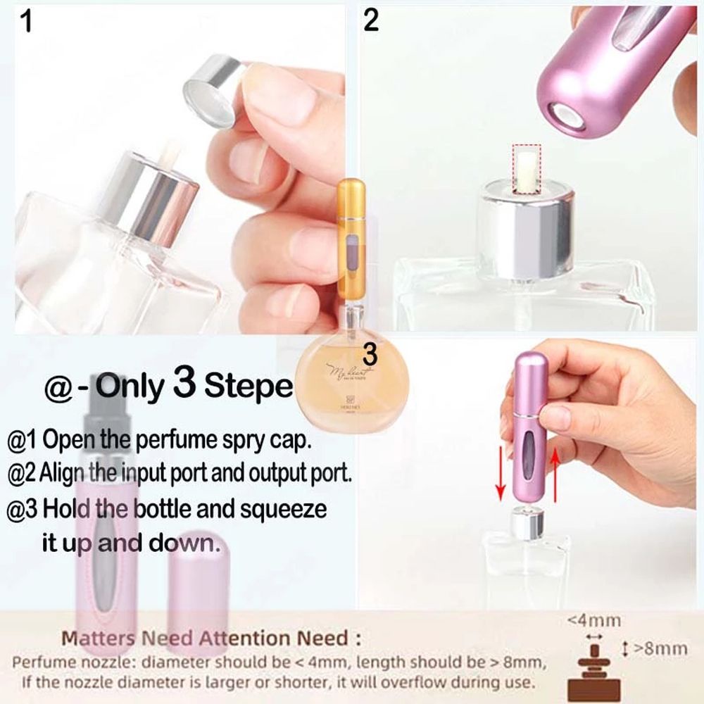 [Hàng mới về] Chai xịt đựng nước hoa 5ml/ 8ml tiện dụng khi đi du lịch