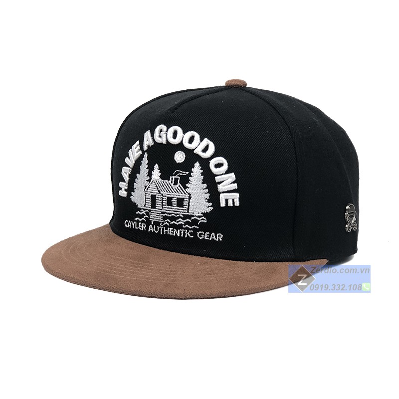 Nón Snapback hiphop đen thêu họa tiết nổi cao cấp cho cả nam và nữ