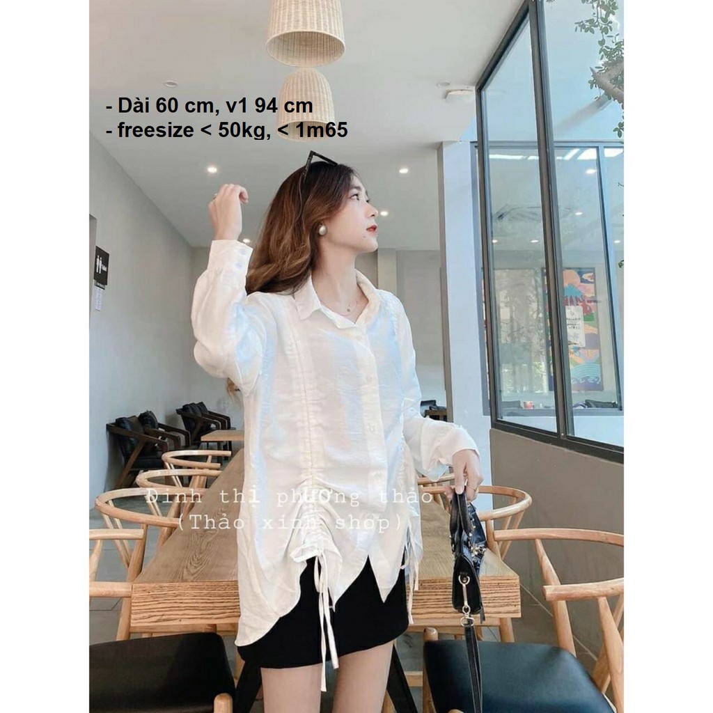 [Mã FAMAYWA giảm 10K đơn 50K] Áo Sơ Mi Nữ ☘FREESHIP☘ Áo Sơ Mi Trắng Tay Bồng Cực Xinh | BigBuy360 - bigbuy360.vn