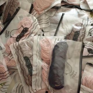 Sét 100 dây chun buộc tóc mix màu túi zip