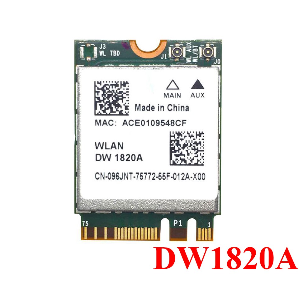 Card WiFi Laptop Broadcom BCM94350z DW1820A chuẩn M.2 / NGFF