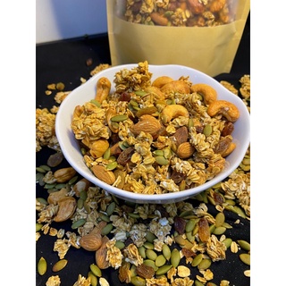 GRANOLA ngũ cốc ăn sáng không đường giảm mỡ tăng cơ/giảm cân L1 [đã +2% phí thanh toán]