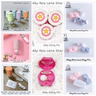 Máy Rửa Lens - Máy Rửa Kính Áp Tròng ( Pin và Sạc Điện )