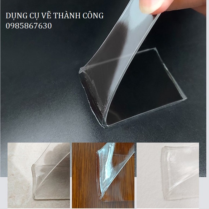 Băng Keo 2 Mặt Siêu Dính, Chống Thấm Nước, Trong Suốt ( Dài 3m, rộng 3cm)