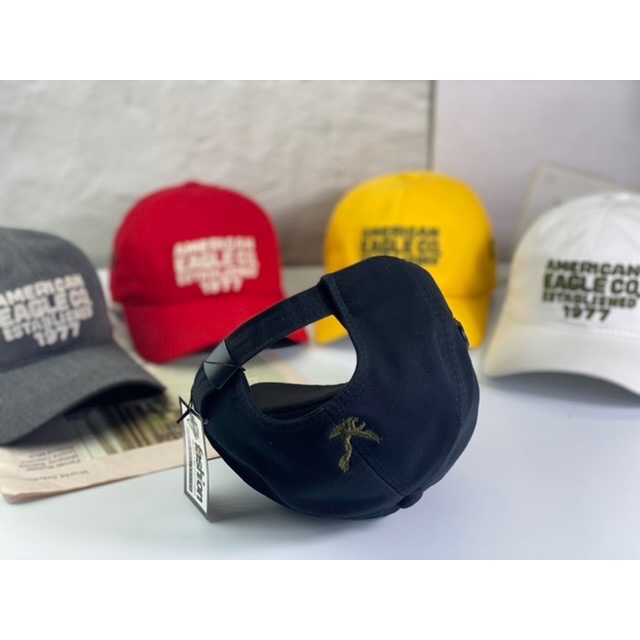 mũ lưỡi trai kaki 2 lớp - nón kết vải kaki xịn đậm chất thể thao thêu america1977 thời trang