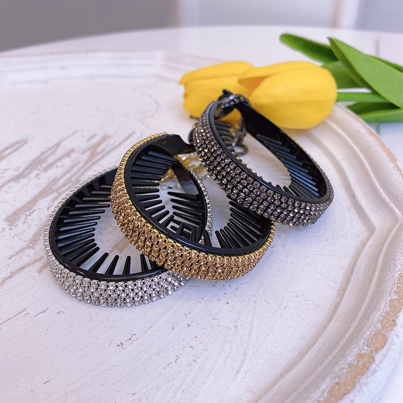 Kẹp tóc đính kim cương giả lấp lánh thời trang dành cho nữ