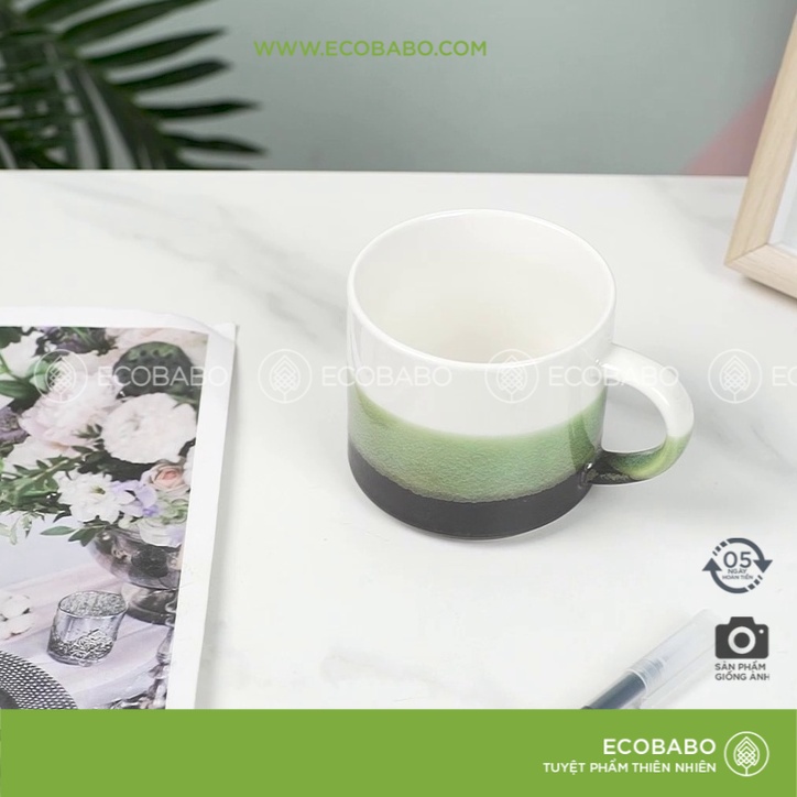 Cốc trà Cafe gốm sứ Ceramic thủ công Nhật Bản cao cấp - Ecobabo
