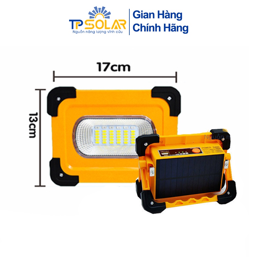 Đèn Đa Năng Cầm Tay Năng Lượng Mặt Trời TP Solar TP-X30 TP-X60 Công Suất 30W 60W Sạc Pin Cho Điện Thoại