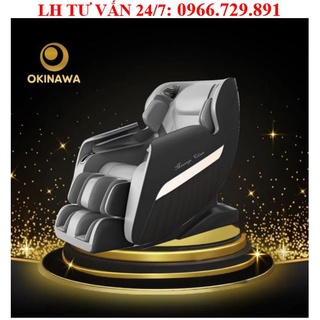 Ghế massage okinawa os 825 - massage 4d, điều khiển giọng nói, trục sl bi di chuyển