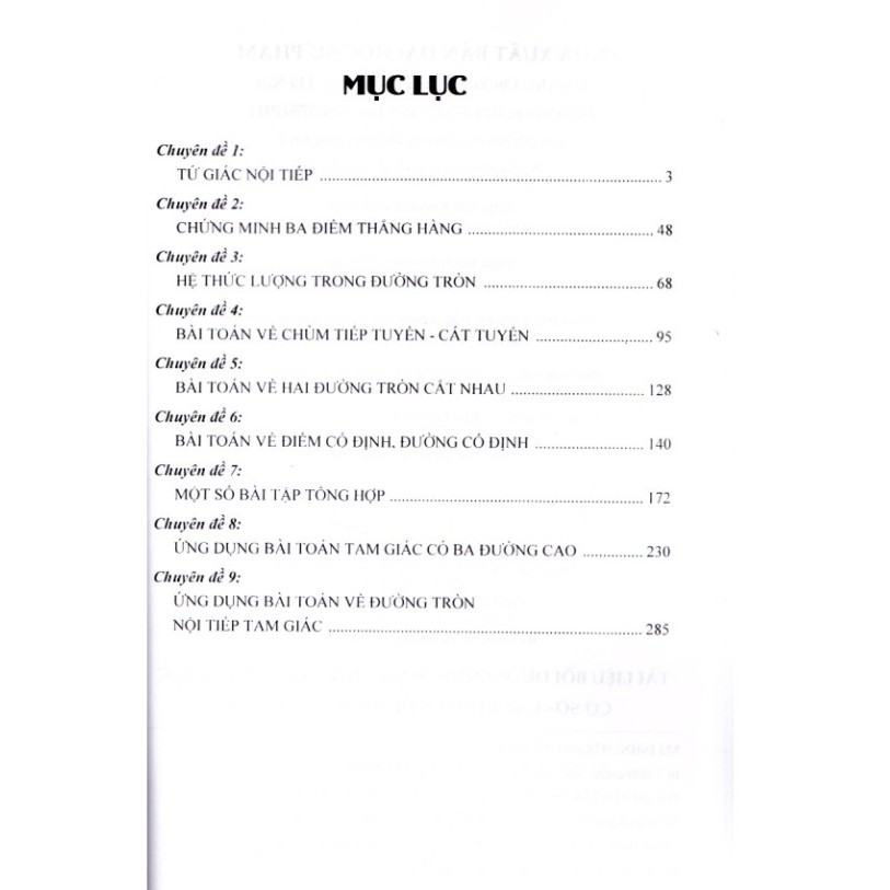 Sách - Tài Liệu Bồi Dưỡng Học Sinh Giỏi Toán THCS Các Chuyên Đề Hình Học 9 (Tập 1 + Tập 2)