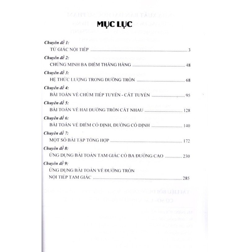 Sách - Tài Liệu Bồi Dưỡng Học Sinh Giỏi Toán THCS Các Chuyên Đề Hình Học 9 (Tập 1 + Tập 2)