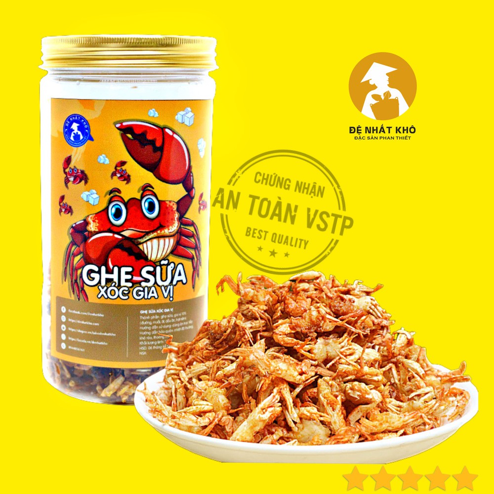 Ghẹ Sữa Rim Gia Vị 210G Đệ Nhất Khô,đồ ăn vặt ngon giá rẻ, Đặc Sản Phan Thiết