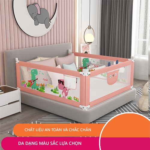 Thanh Chắn Giường Bảo Vệ Bé Cao 90cm, Dể Dàng Tháo Lắp