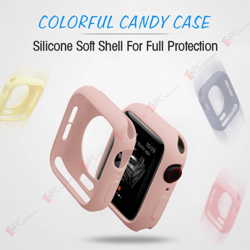 Ốp Bảo Vệ Đồng Hồ Apw Color Candy Series 6/Se/5/4/3/2/1 38Mm 42Mm 40Mm 44Mm Chống Trầy Sước Va Đập