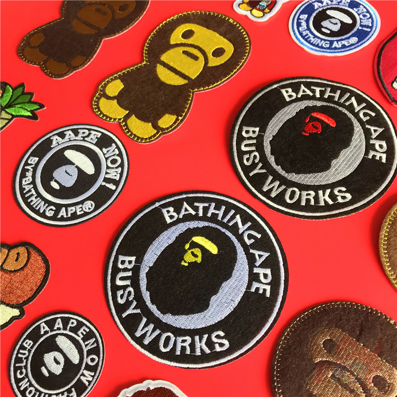 Miếng vá quần áo hình Bape AAPE Series 01 - JDM phong cách Hip Hop