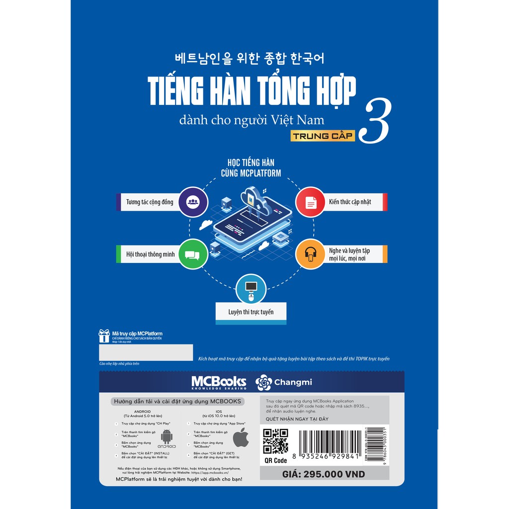 Sách - Giáo trình Tiếng Hàn tổng hợp dành cho người Việt Nam Trung cấp 3 Bản màu (Phiên bản mới)