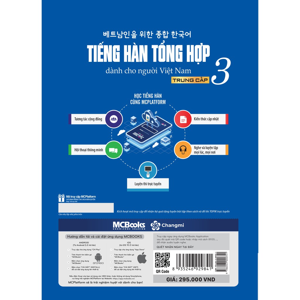 Sách - Giáo trình Tiếng Hàn tổng hợp dành cho người Việt Nam  Trung cấp 3  Bản màu (Phiên bản mới)