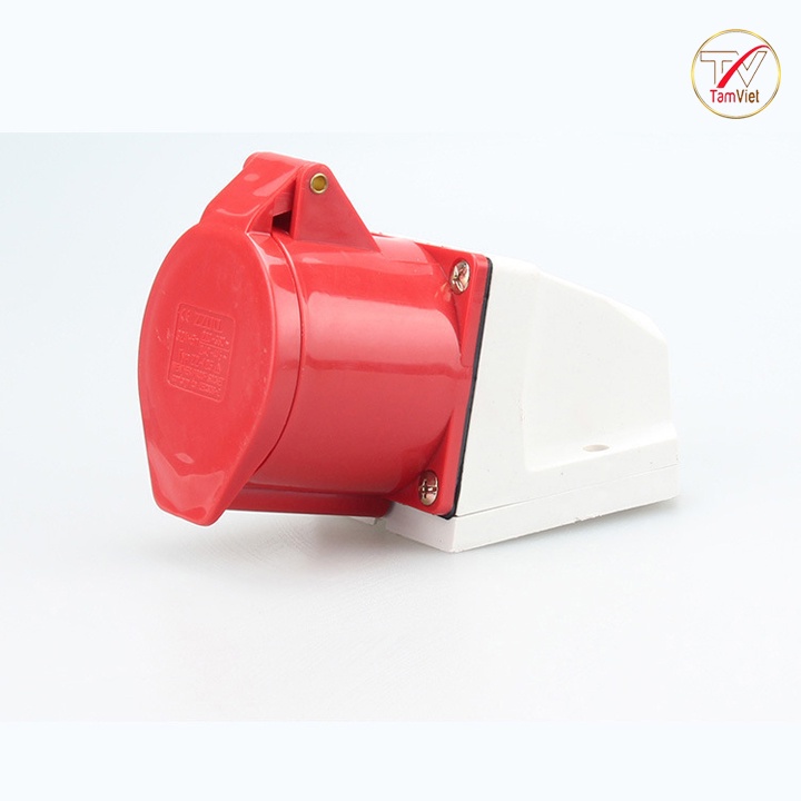 Ổ cắm công nghiệp cố định Tâm Việt, ổ cắm điện 32A 3 pha 4 chấu 380V