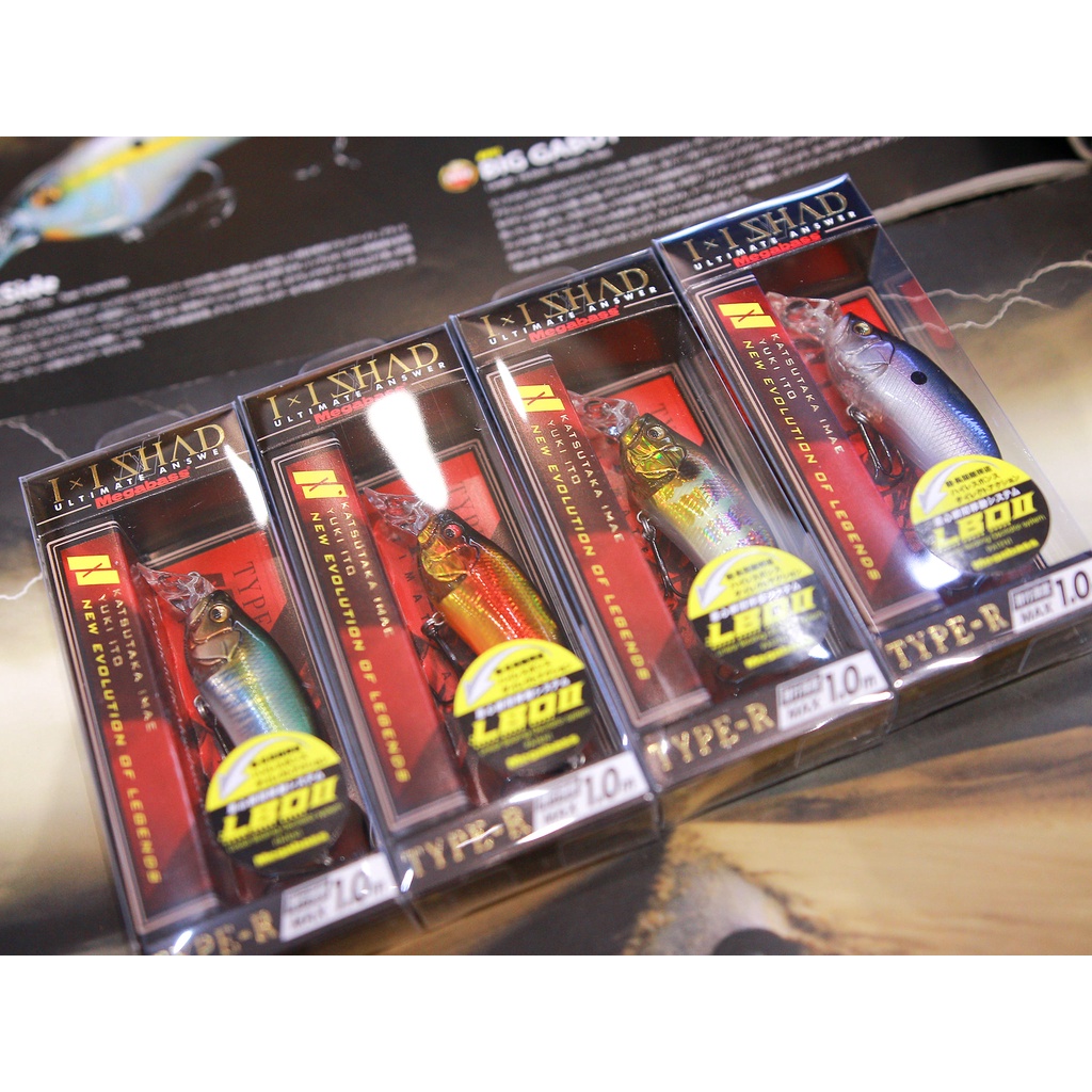 Mồi Giả Câu Cá MEGABASS IXI SHAD TYPE R, Mồi Giả Câu Lure MEGABASS JAPAN