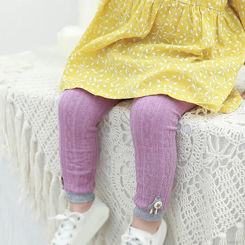 Quần tất len đính họa tiết phong cách Hàn Quốc cho bé gái