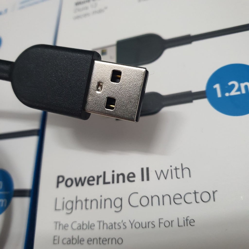 Dây sạc cáp nhanh Powerline siêu bền chống rối dành cho IP 5, 6, 7, 8