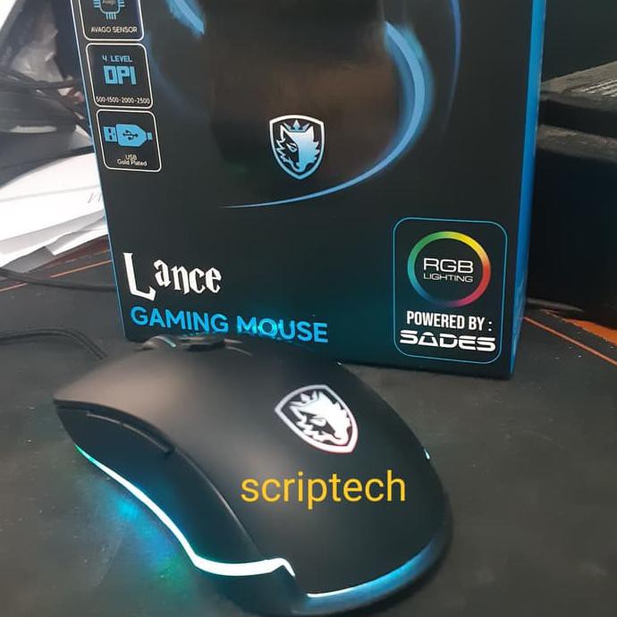 Chuột Gaming Sades Lance Macro Rgb - Với Cảm Biến Avago