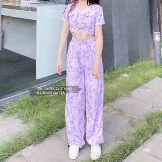 [ẢNH THẬT] SET CROPTOP + QUẦN 3D