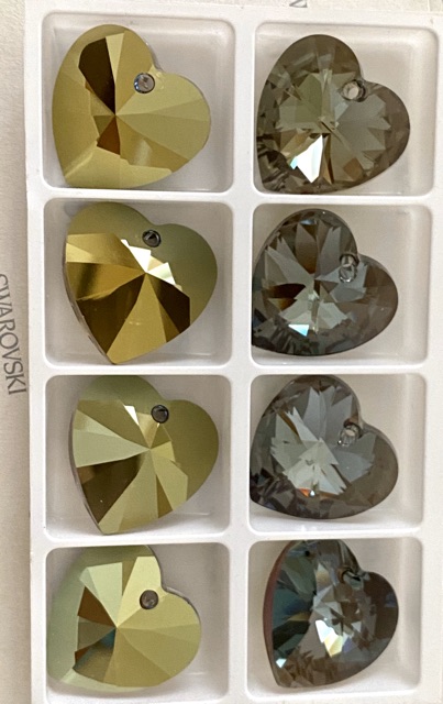 Trái tim pha lê 28mm chính hãng Swarovski