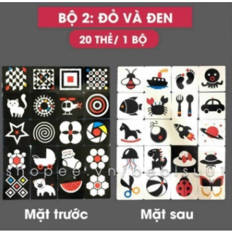 Thẻ Kích Thích Thị Giác Cho Trẻ Sơ Sinh Phát Triển Toàn Diện, Nhận Biết Màu Sắc- Thẻ Học FLASHCARDS