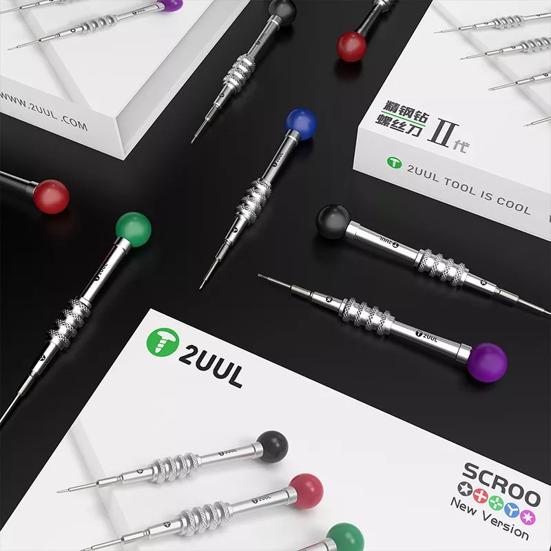 Bộ tô vít 2UUL 5 cây (3,4,5,6 cạnh và 2 tầng) đầu tròn